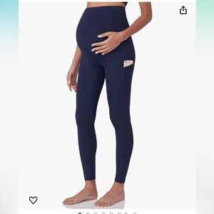 POSHDIVAH Women's Maternity Workout Leggings Over The Belly Pregnancy Yoga Pants
